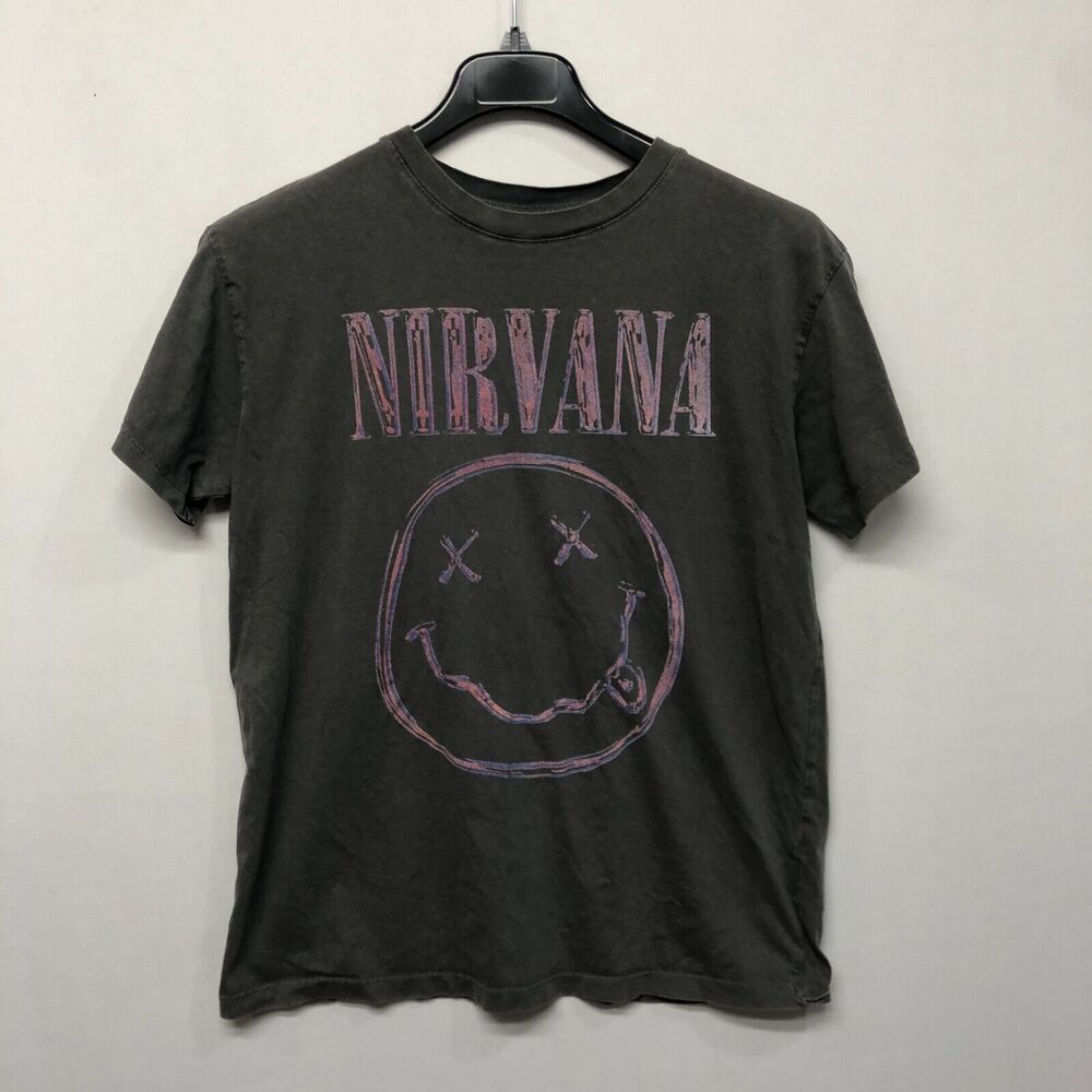 Nirvana Women Cotton On Relaxed Boyfriend Tee T-Shirt Size XXS Gray M211 -7